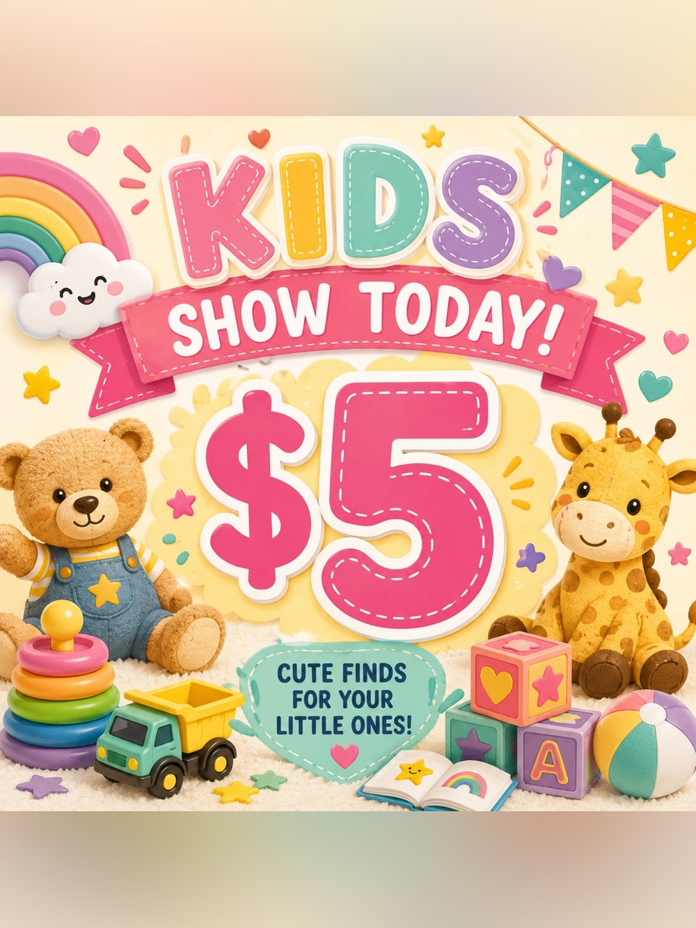 You won $5 unlisted kids item from @hurricaneresale